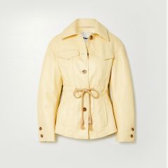 Cropped cotton-blend jacket